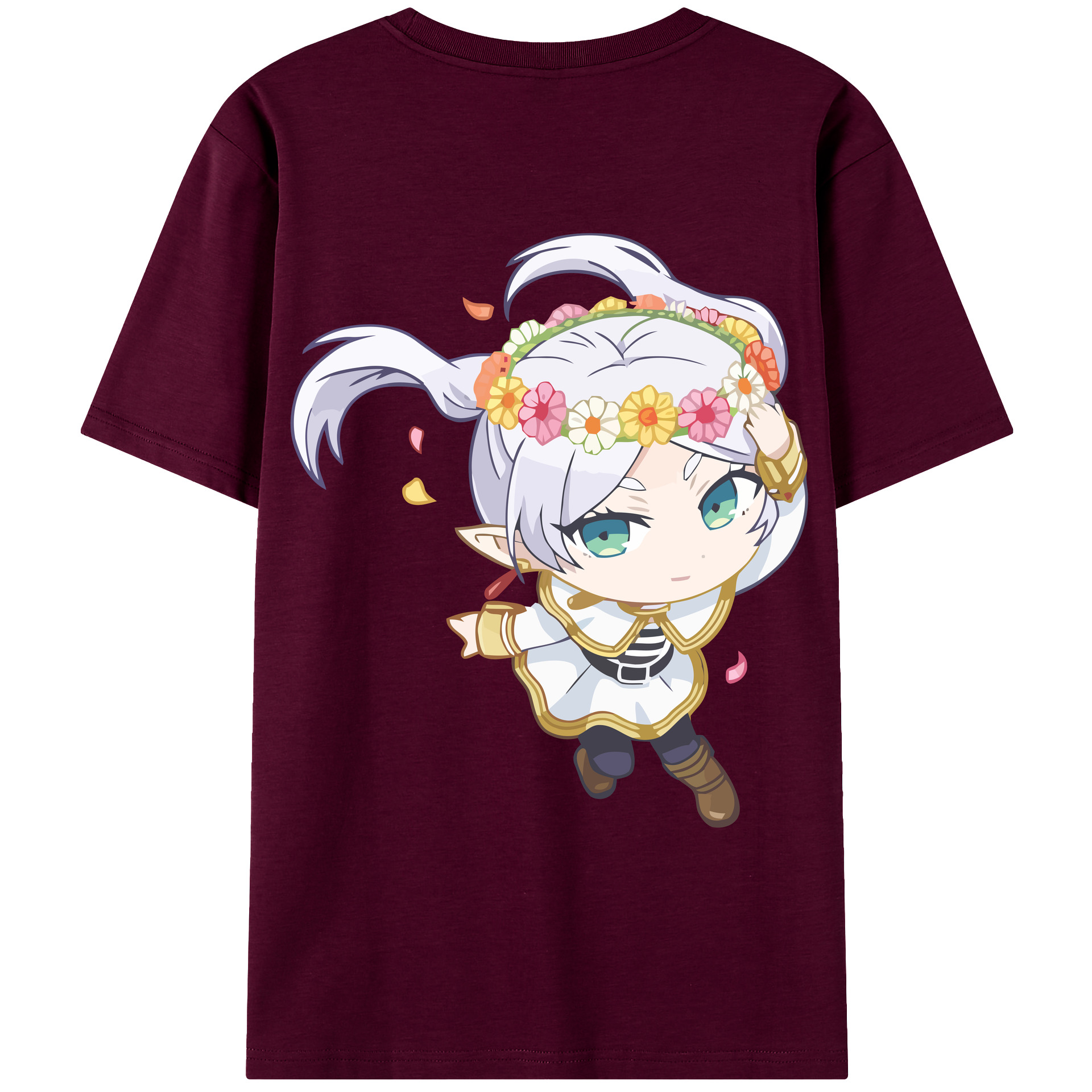 （画像用） 葬送のフリーレン Frieren レディース半袖Tシャツ(バックプリント)